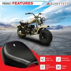 Flash Sale 😍 Mon Ster Black Seat For Baja Mini Bike MB165 & MB200 (Baja Heat, Mini Baja, Baja Warrior) 🌟 -Switches Shop e41 5225 i