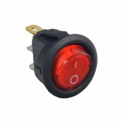 Promo 💯 Mon Ster Round Red Illuminated On/Off Switch For The Kidzone Ride-On Bumper DIY Race Car 🧨