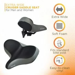 Hot Sale ✨ AlveyTech Oversized Extra Wide Cruiser Saddle Seat For Bikes & Scooters 🤩 -Switches Shop k92 4775 i2 1